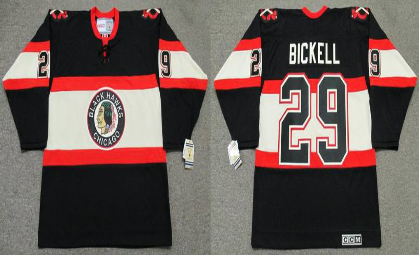 2019 Men Chicago Blackhawks #29 Bickell black CCM NHL jerseys